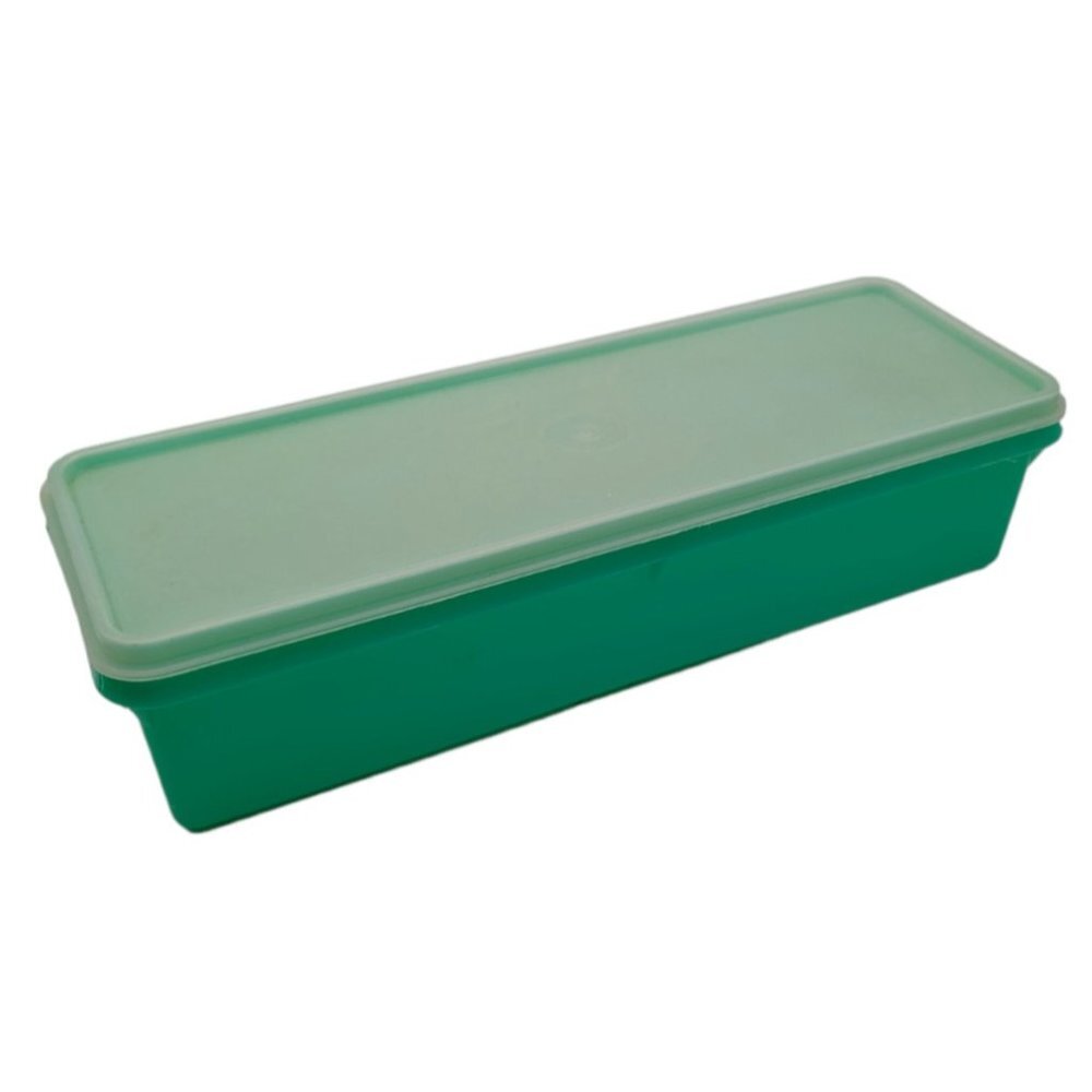 Vintage Tupperware Celery Vegetabl Crisper Keeper Jadeite Green Container W Lid
